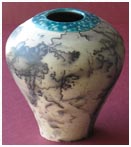 vase decorated with horse hair